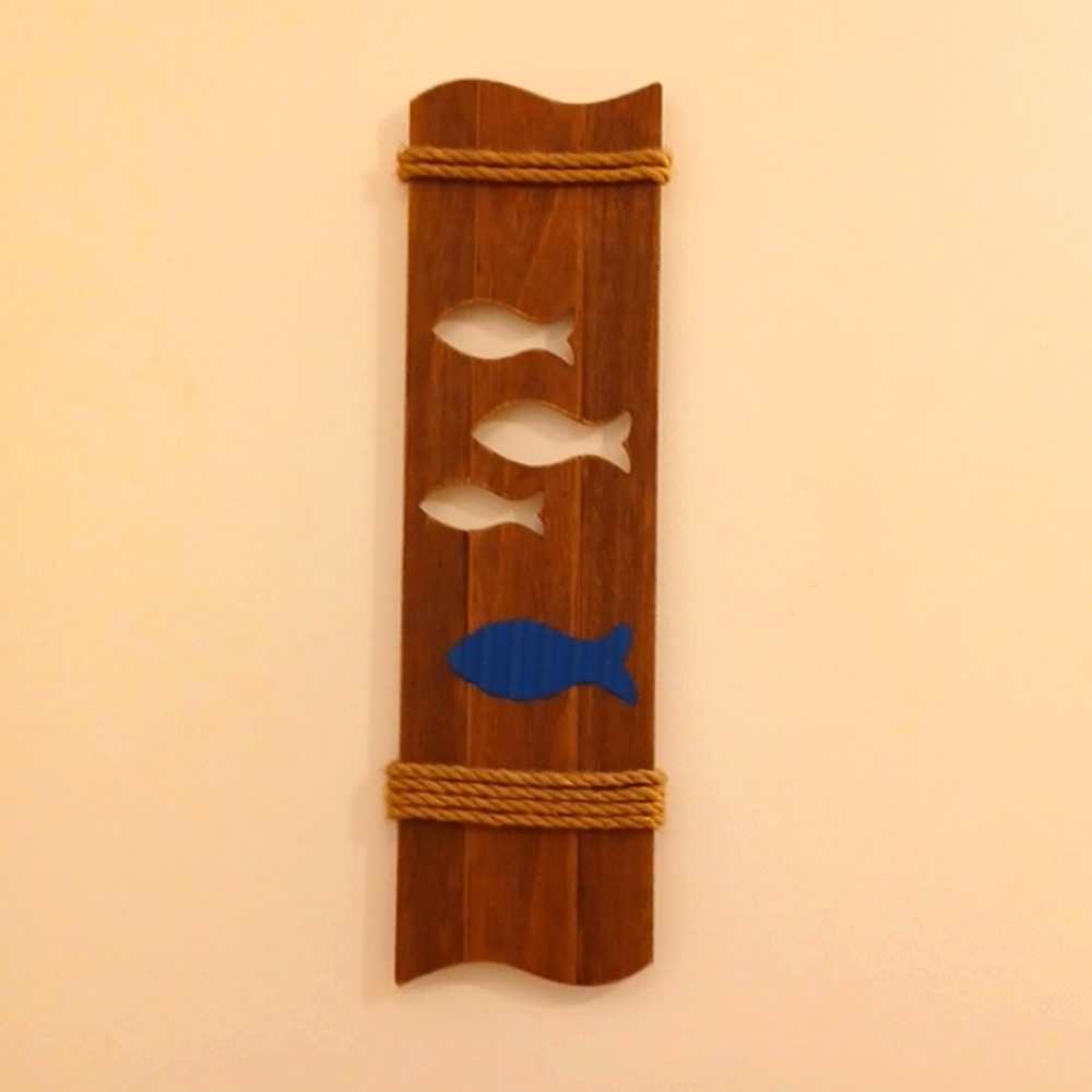 Wood Fish Beach Decor